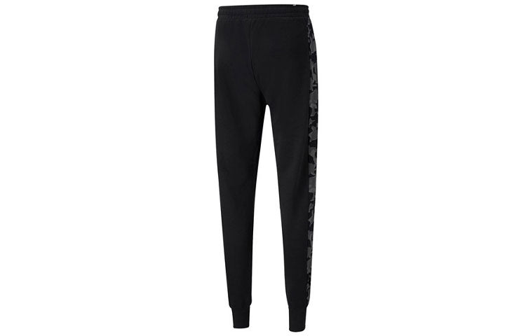 PUMA Core Camo All Over Print Pants 'Black Red' 588500-01