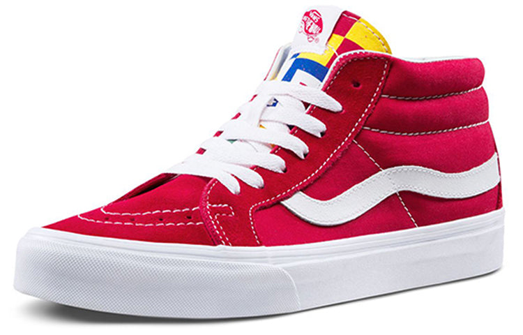 Vans SK8-Mid Mid-Top Skate Shoes Red Unisex VN0A391FTOV