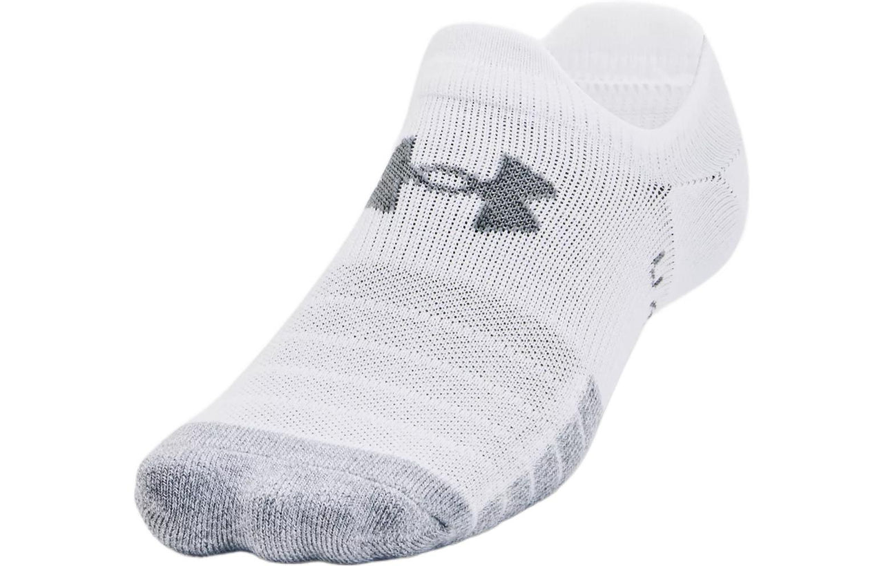 Under Armour HeatGear Ultra Low Tab 3-Pack Socks 'White' 1370076-100