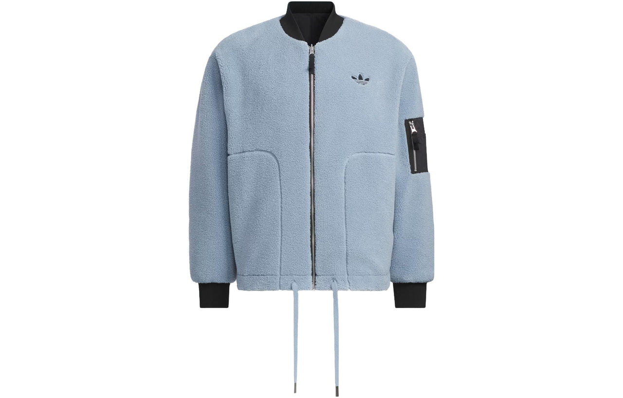 adidas Reverse Sherpa Jackets 'Black' IN0989