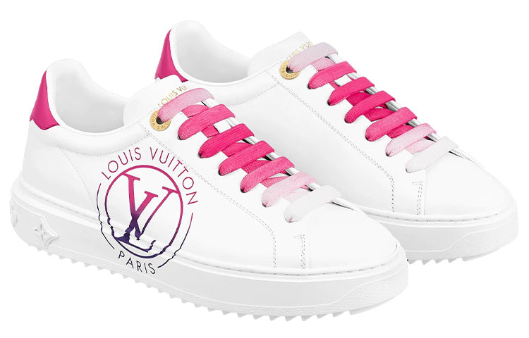 (WMNS) LOUIS VUITTON LV Time Out Sneakers 'White Pink' 1AA1BL