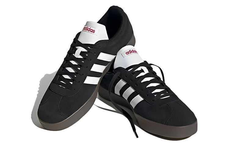 adidas VL Court Lifestyle Skate Shoes 'Black White Gum' HQ1801