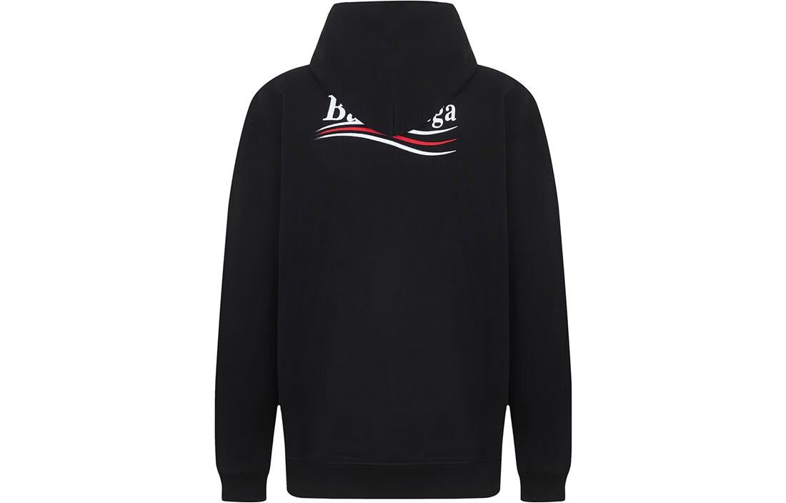 Balenciaga Political Campaign Hoodie Medium Fit 'Black' 600583TKVI91070