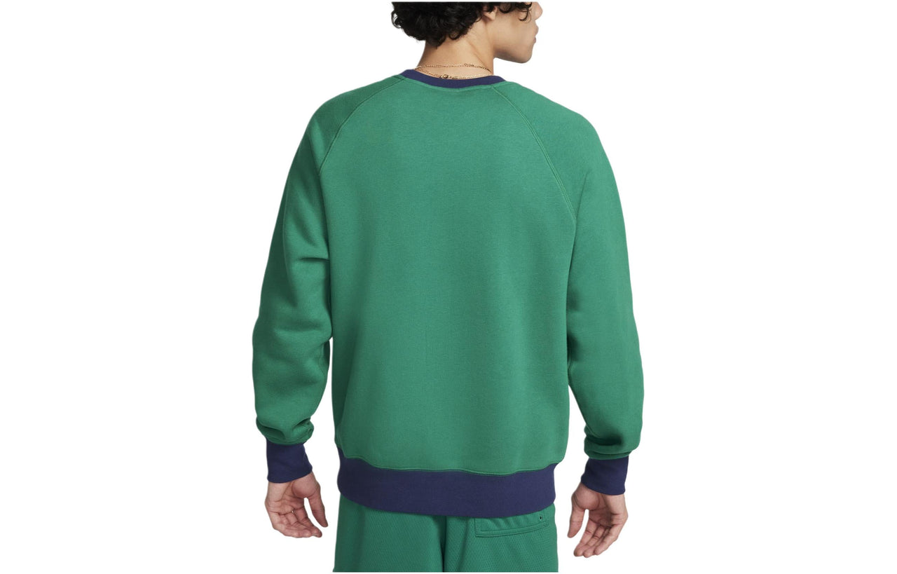 Nike Club Fleece Long-Sleeve Raglan Crew Sweatshirt 'Green' FV5378-365