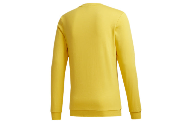 adidas neo Series Classic Logo Round Neck Pullover Yellow GD9881