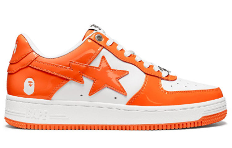 A BATHING APE Bape Sta Low 'Orange White' 1H70-191-001-WO