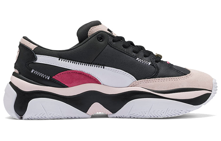 (WMNS) PUMA Storm Anti-Valentine's Day Low-top Running Shoes Black/White 372118-01