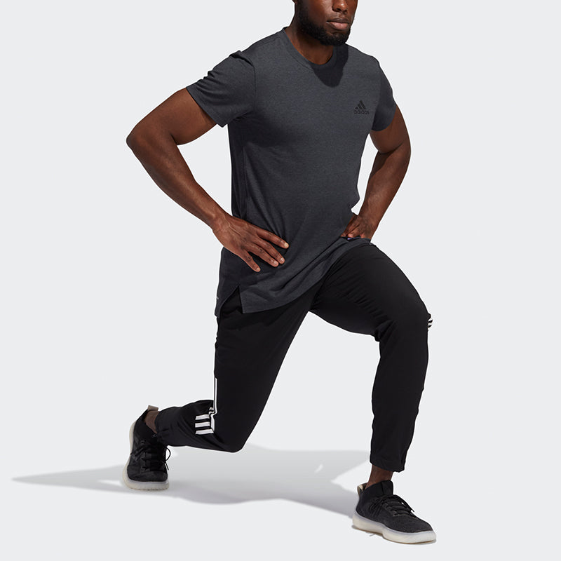 adidas Stu Tech Tee Casual Sports Running Short Sleeve Black GM0627