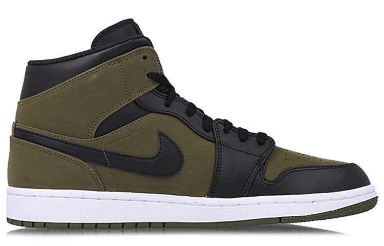 Air Jordan 1 Mid 'Olive Canvas' 554724-301