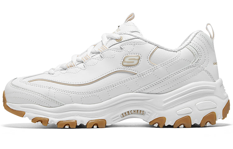 (WMNS) Skechers D'Lites Good Neutral 'White' 149807-WHT