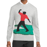 Nike Tiger Woods Knit Golf Crew Sweater 'Grey' DA4151-063