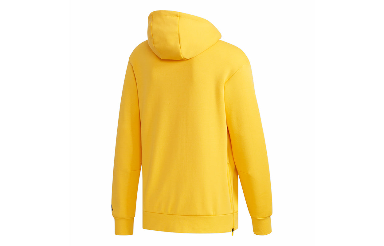 adidas 02 HS Casual Sports Hooded Sweater Men Gold EH3780