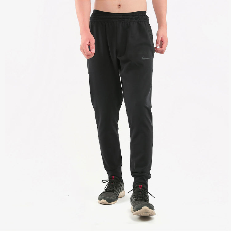 Men's Nike Knit Breathable Bundle Feet Lacing Sports Pants/Trousers/Joggers Black BV4453-010