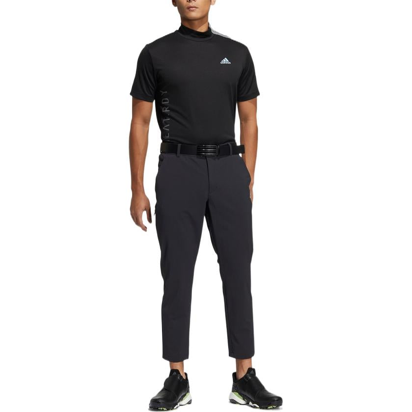adidas HEAT.RDY Mock Neck Polo Shirt 'White' HA3119