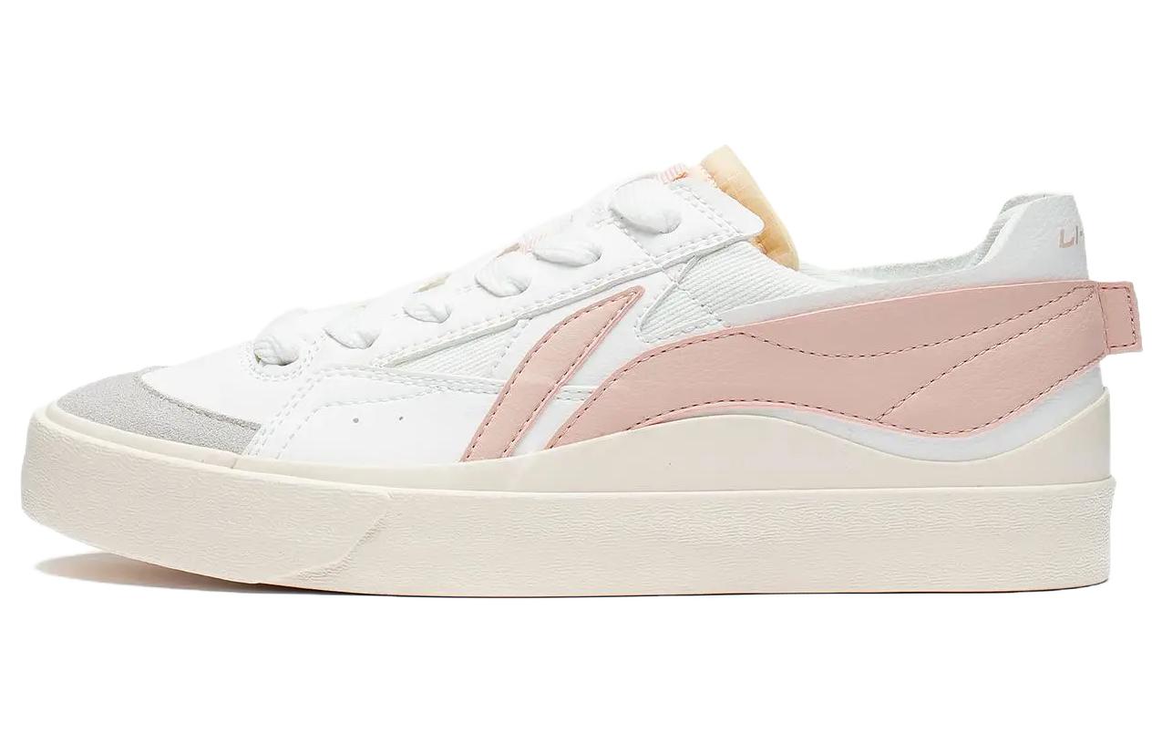 (WMNS) Li-Ning Fashion Skate Shoes 'White Pink' AGCT162-2