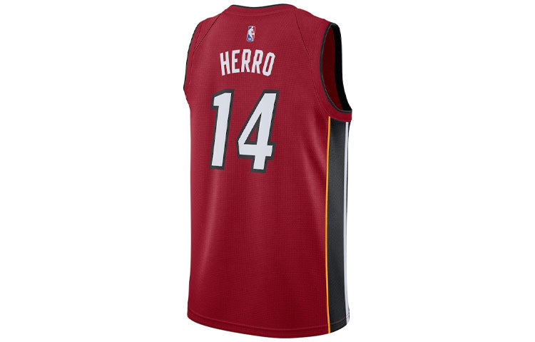 Men's Nike NBA SW Fan Edition Miami Heat Sports Basketball Jersey/Vest Jersey Red CV9483-608
