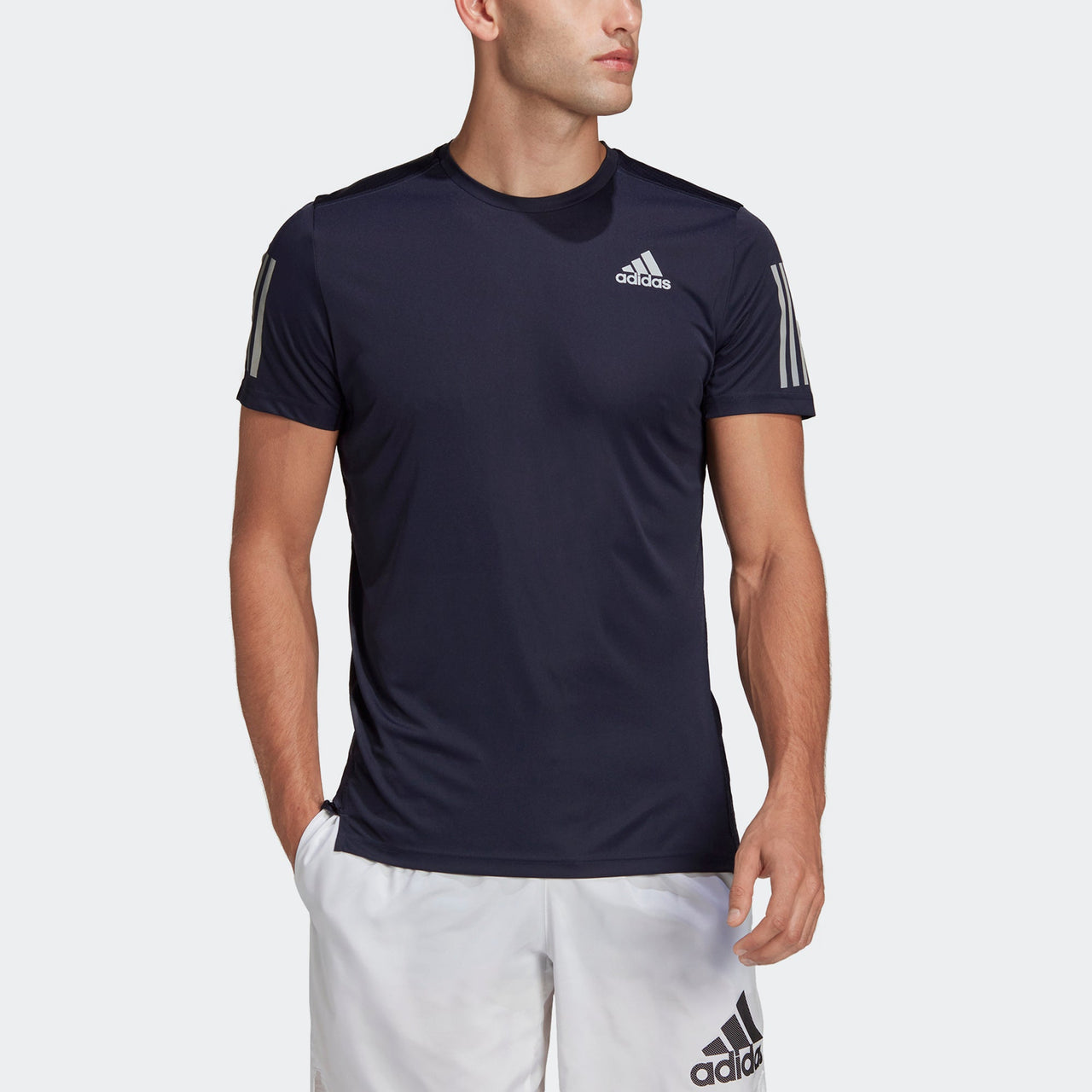 adidas Own The Run Sports Short Sleeve Tee 'White' HB7438
