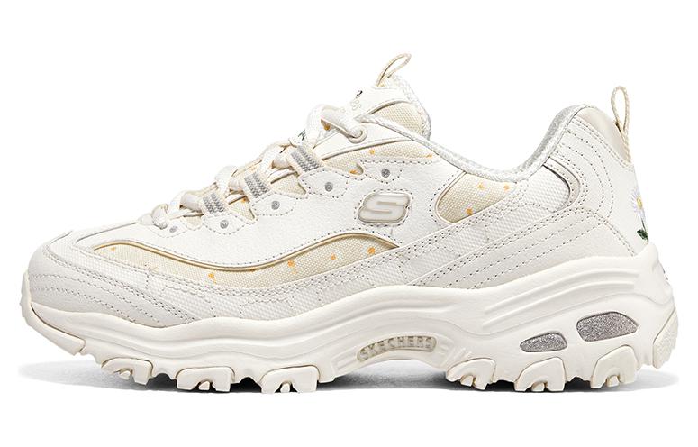 (WMNS) Skechers D'lites 1.0 Sneakers 'White' 896180-OFWT