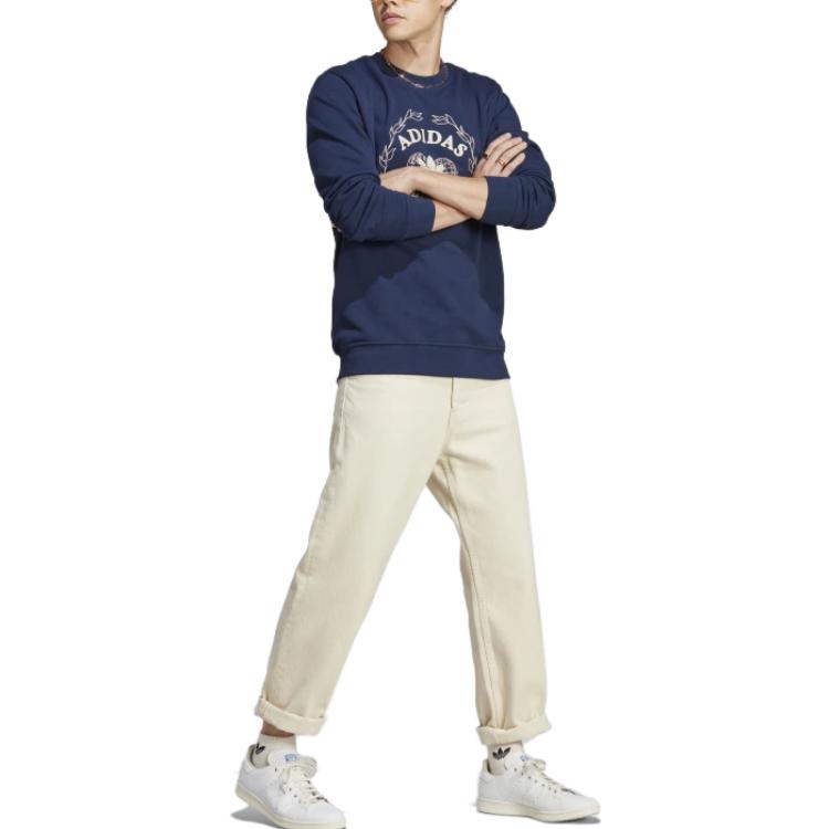 adidas Graphics Archive Crew Sweatshirt 'Blue' IC5769