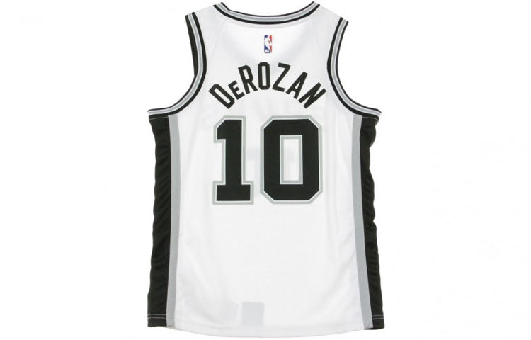 Men's Nike NBA Retro Basketball Jersey/Vest SW Fan Edition Derozan 1 No. 0 White 864449-102