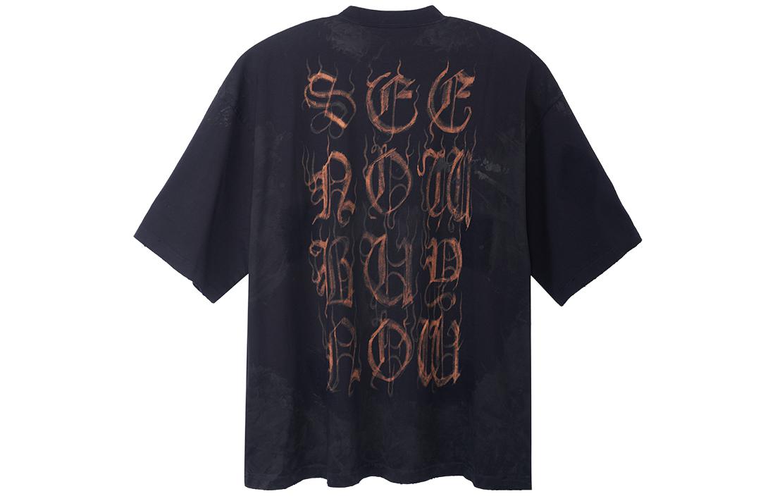 Balenciaga Heavy Metal T-shirt Large Fit 'Black Faded' 744439TOVE11055