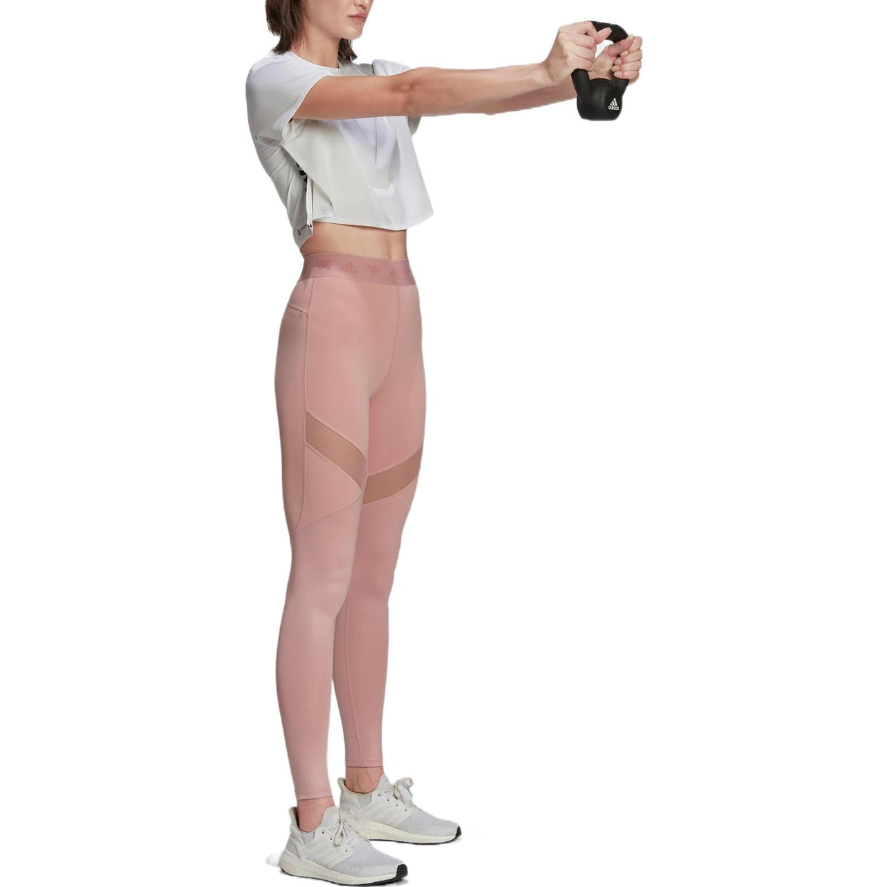 (WMNS) adidas Hyperglam High-Rise Long Tights 'Pink' HG8500