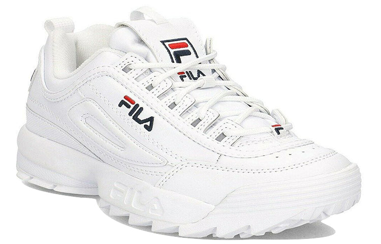 (WMNS) FILA Disruptor Low-top Running Shoes White 1010302_1FG