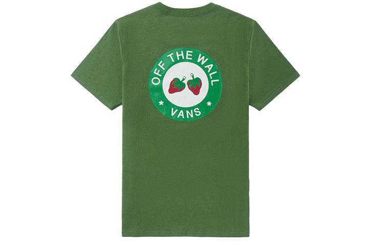 (WMNS) Vans Embroidery Round-neck Green VN0A4URUZQW