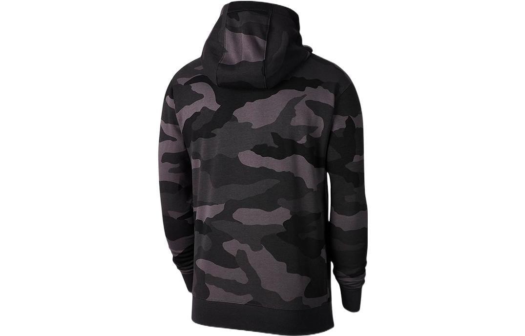 Nike camouflage sports zipped hooded jacket 'Grey' BV3625-021