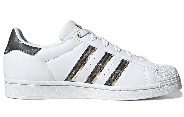 (WMNS) adidas Superstar Shoes 'White-Black / Gold Metallic' GX1838