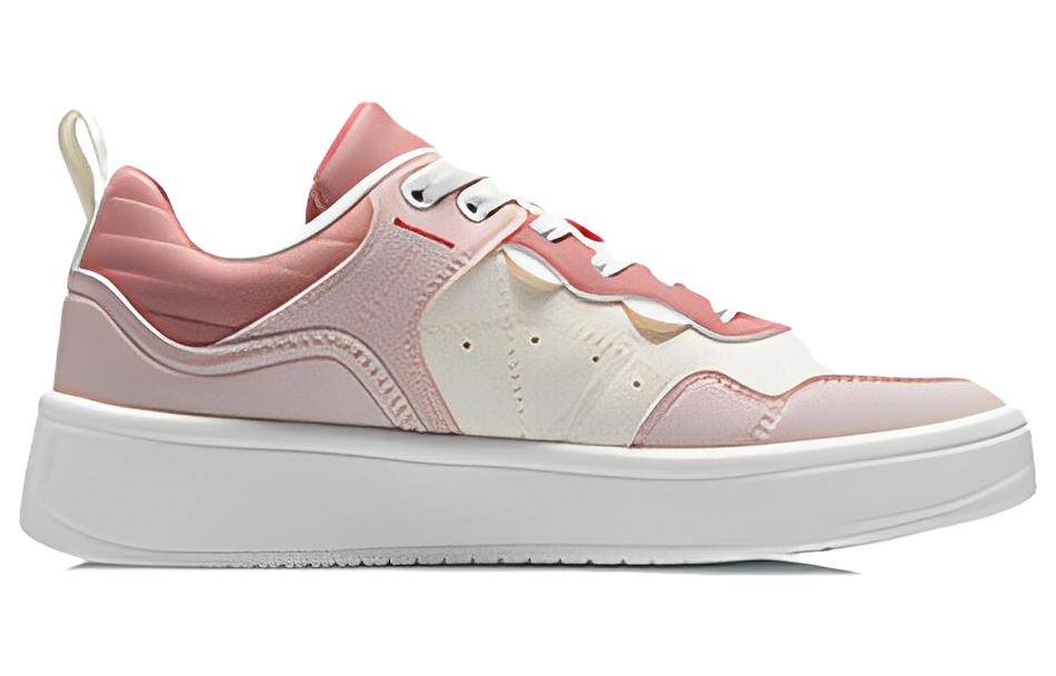 (WMNS) Li-Ning Casual Lifestyle Skate Shoes 'Pink White' AGCT406-1