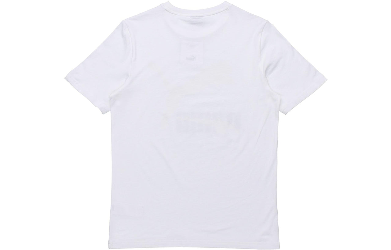 PUMA Classics Logo T-Shirt 'White Gold Black' 532280-02