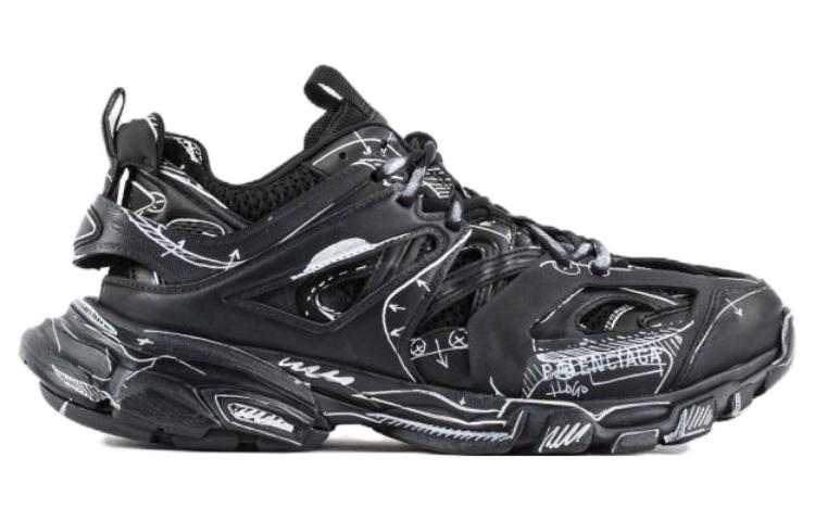 Balenciaga Track 1.0 Sneakers 'Black White' 542023W3SRA1090