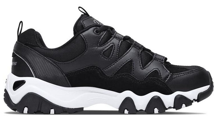 (WMNS) Skechers D'Lites 2.0 Low-Top Running Shoes Black 88888328-BLK
