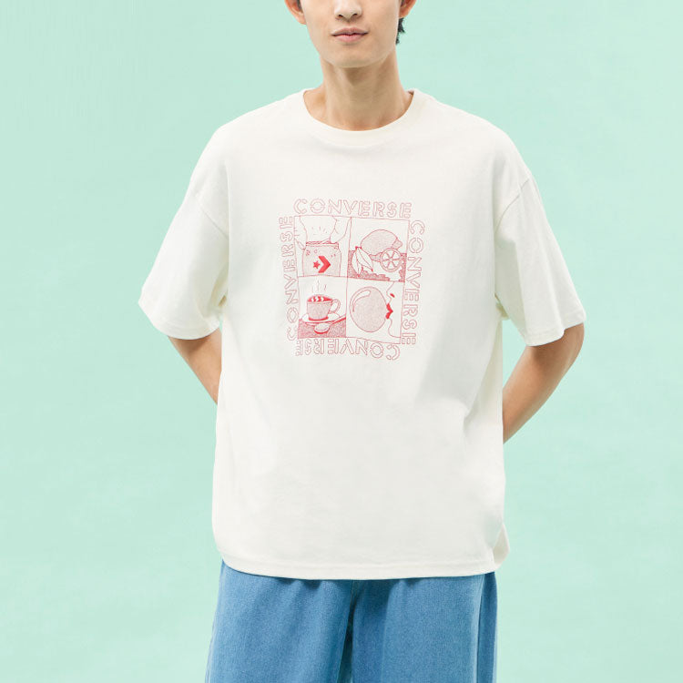 Converse Sensory Graphic T-Shirt 'White' 10024612-A03