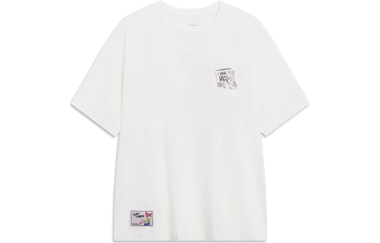 Li-Ning x Disney Zootopia Graphic T-shirt 'White' AHST269-1