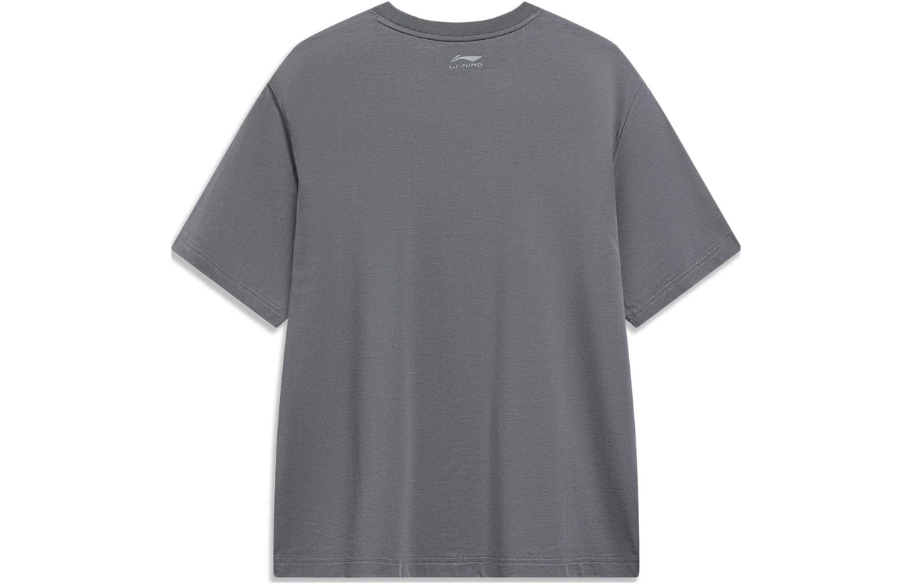 Li-Ning Hoops Comics Graphic T-shirt 'Smoke Grey' AHST569-3