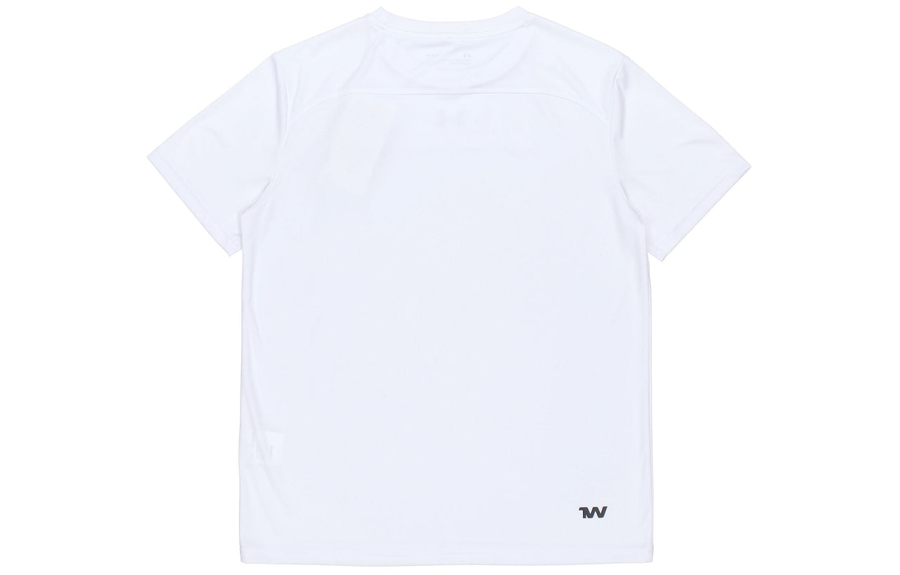 Men's Under Armour Casual Sports Round Neck Training Short Sleeve White 21500513-100