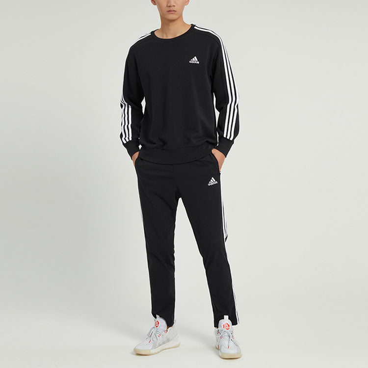 adidas Essentials French Terry 3-Stripes Sweatshirt 'Black' IC9317