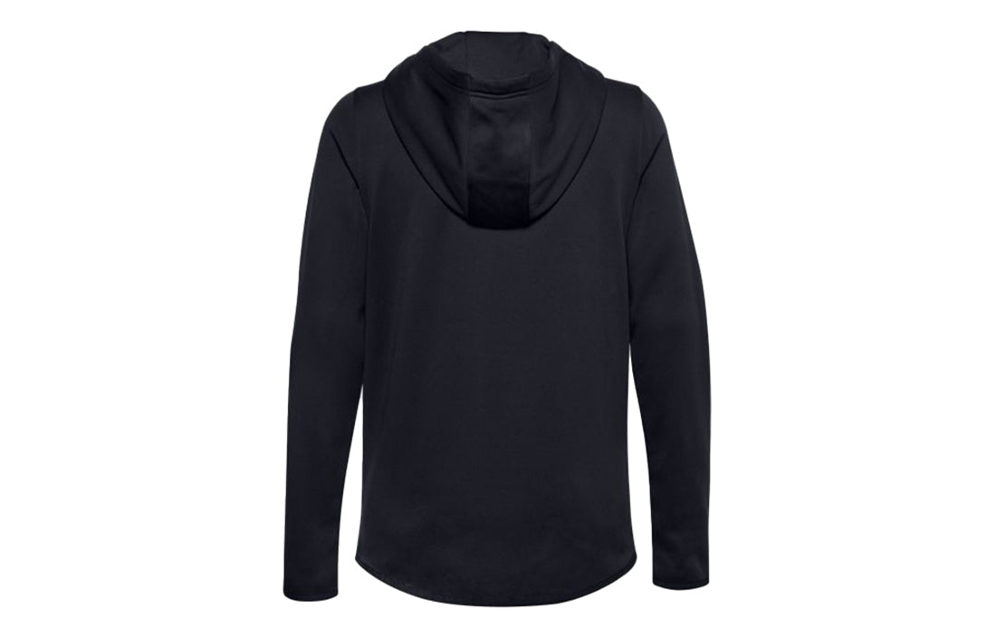 (WMNS) Under Armour Logo Fleece Hoodie Black 1360295-001