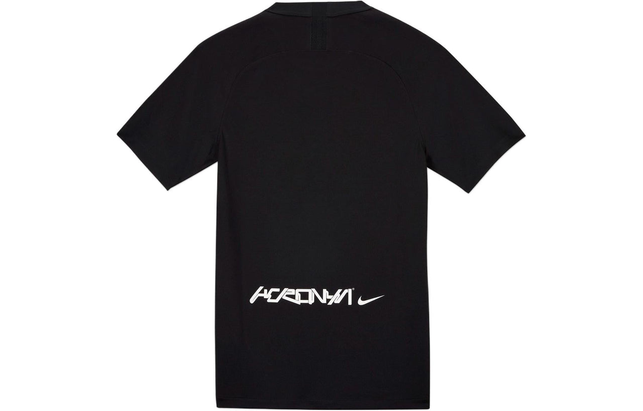 Nike x ACRONYM Crossover Fan Edition Printing Logo V neck Short Sleeve US Edition Black DC8808-010