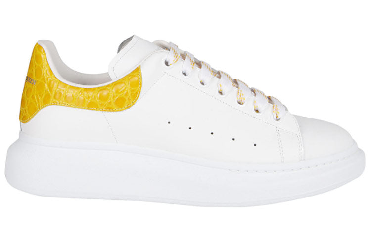 Alexander McQueen Oversized Sneaker 'White Yellow Crocodile' 625162WHYB89429