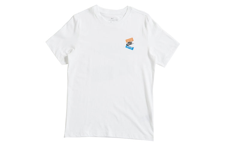 Nike Sportswear NSW Logo Round Neck Short Sleeve White BV7512-100