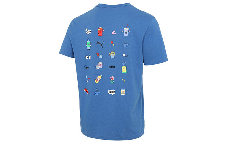 PUMA Downtown Graphic T-Shirt 'Blue' 531335-13
