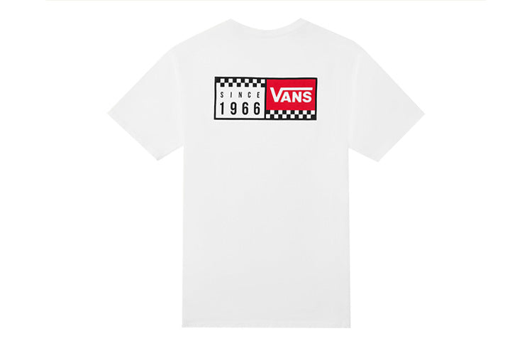 (WMNS) Vans Alphabet Logo Short Sleeve White VN0A4MNCWHT