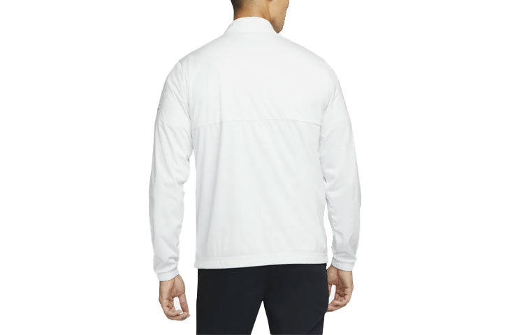 Men's Nike Solid Color Casual Stand Collar Jacket White DA2868-025