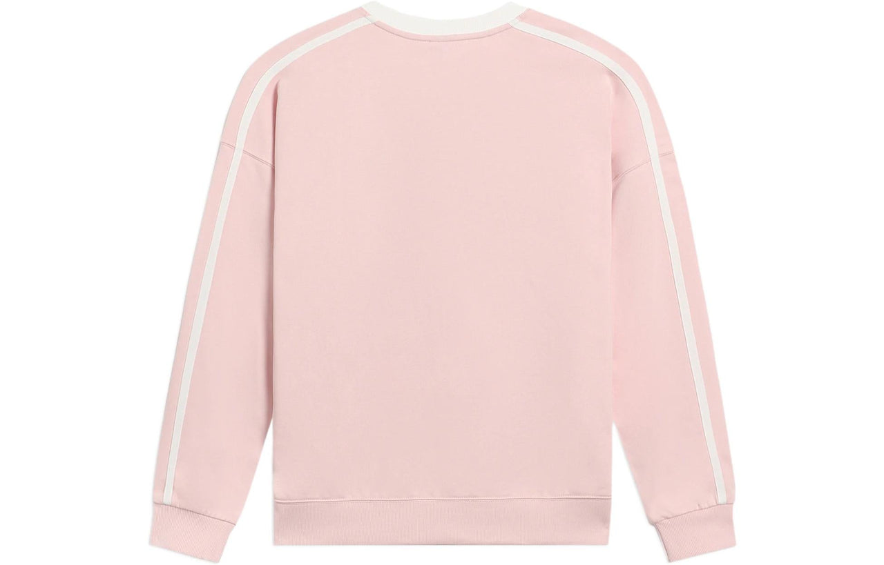 Li-Ning Striped Graphic Sweatshirt 'Pink White' AWDRD50-5
