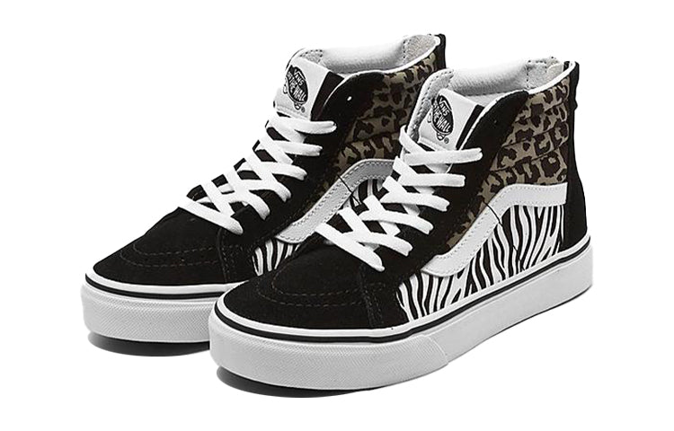 Vans Sk8-hi Zip Casual GS Leopard Print Blackleopard VN0A4UI42JK