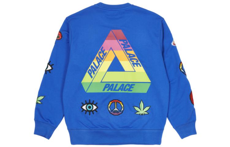Palace Mixed Media Bitmap Crew 'Blue' PLA-SS22-271