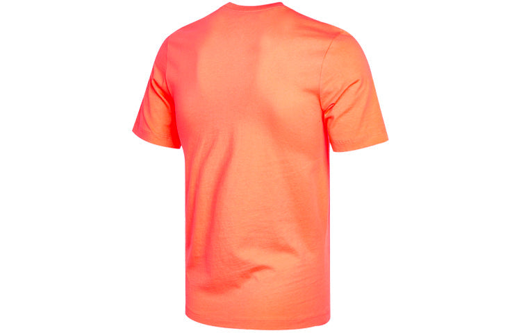 Nike Sportswear Splash Ink Alphabet Printing Sports Short Sleeve Orange DJ5361-840